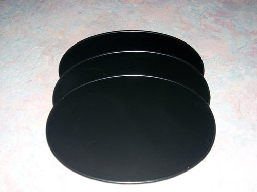 Black oval number plates x - plates, 9